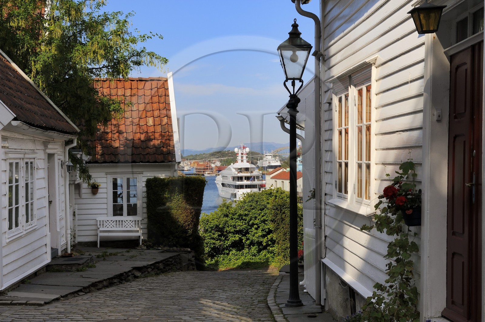 Norvège, Rogaland, Stavanger, maison en bois de la vieille ville