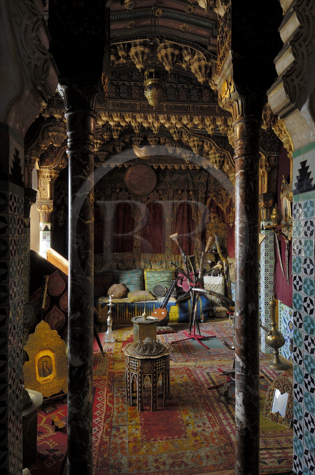 France, Charente-Maritime (17), Rochefort, maison de Pierre Loti, le salon turc