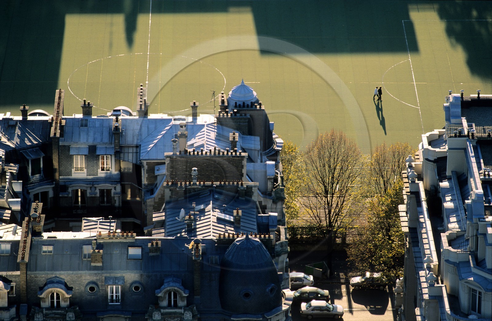 France, Paris (75), terrain de sports avenue de Suffren