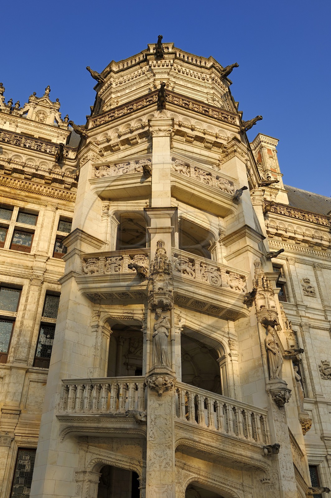 France, Loir-et-Cher (41), vallée de la Loire classée au Patrimoine Mondial de l'UNESCO, château de Blois, l'aile François 1er