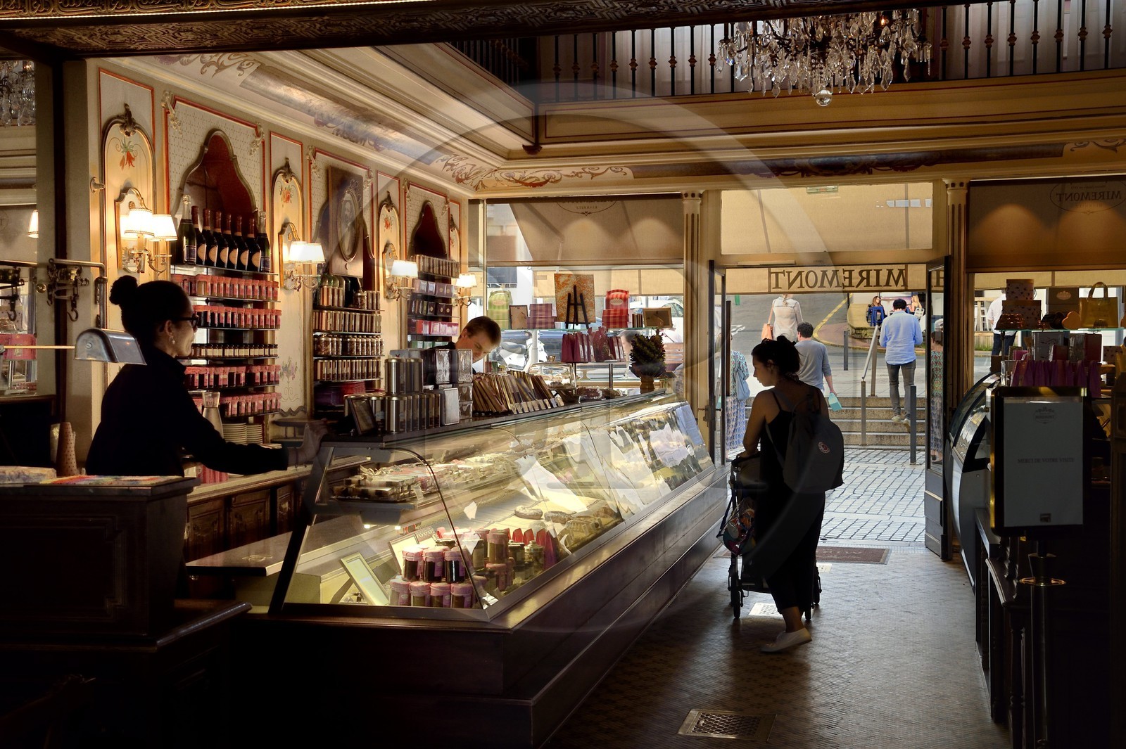 France, Pyrenees Atlantiques, Basque Country, Biarritz, Miremont pastry shop, tea room created in 1880