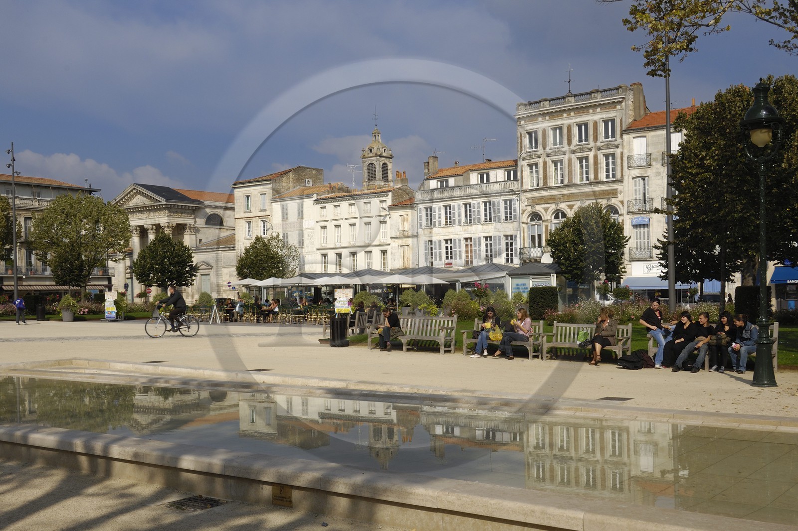 France, Charente-Maritime (17), Rochefort, la place Colbert