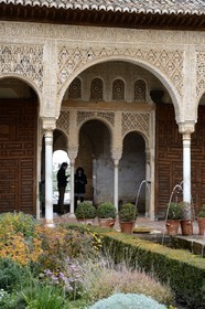 Spain, Andalusia, Granada, Alhambra, listed as World Heritage by UNESCO, the Generalife, Patio of the Irrigation Ditch (Patio de la Acequia)
