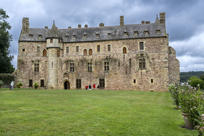 France, Cotes d'Armor, Ploezal, Roche-Jagu castle built in the 15th century