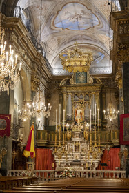 France, Alpes-Maritimes (06), Menton, la vieille ville, la basilique Saint-Michel-Archange