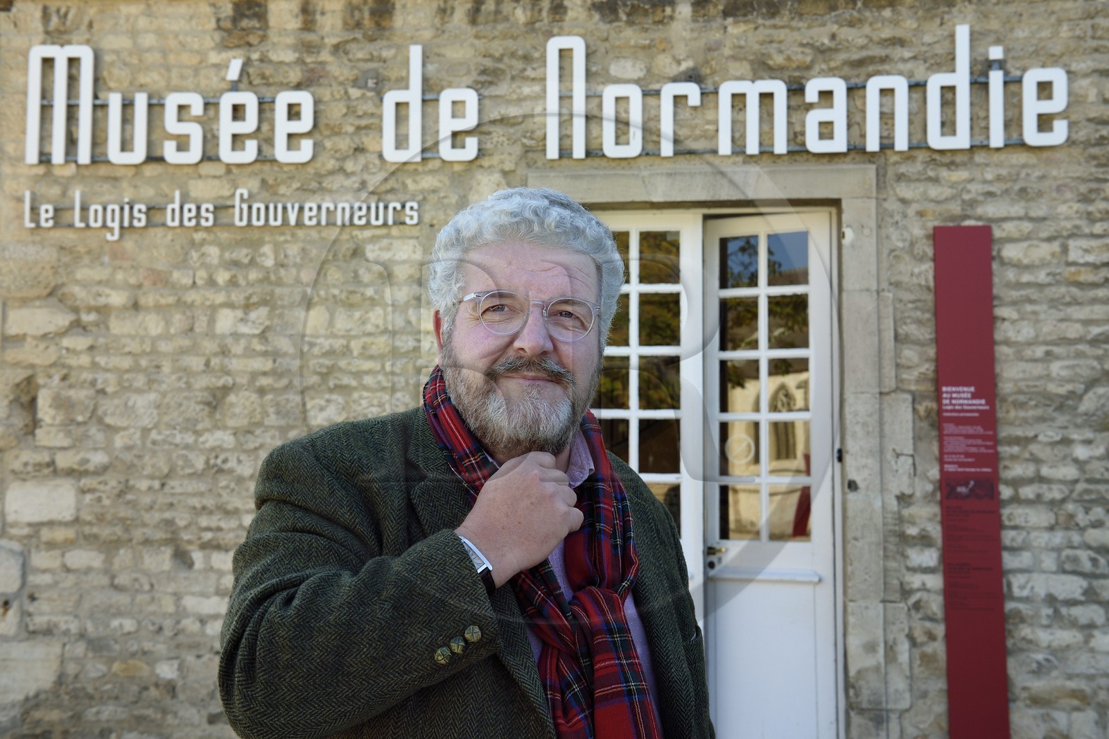 France, Calvados (14), Caen, le château ducal de Guillaume le Conquerant, Jean-Marie Levesque, Conservateur du musée de Normandie