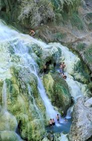 Jordanie, Ma'an, Cascades d'eau chaude (60°)