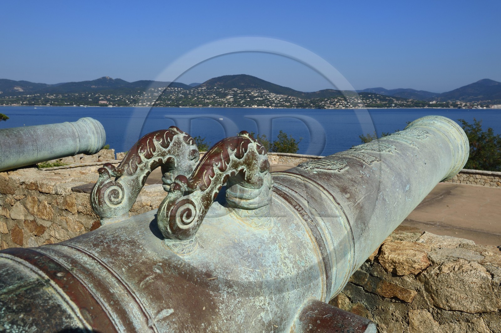 France, Var (83), Saint-Tropez, canon de la citadelle du XVIe siècle