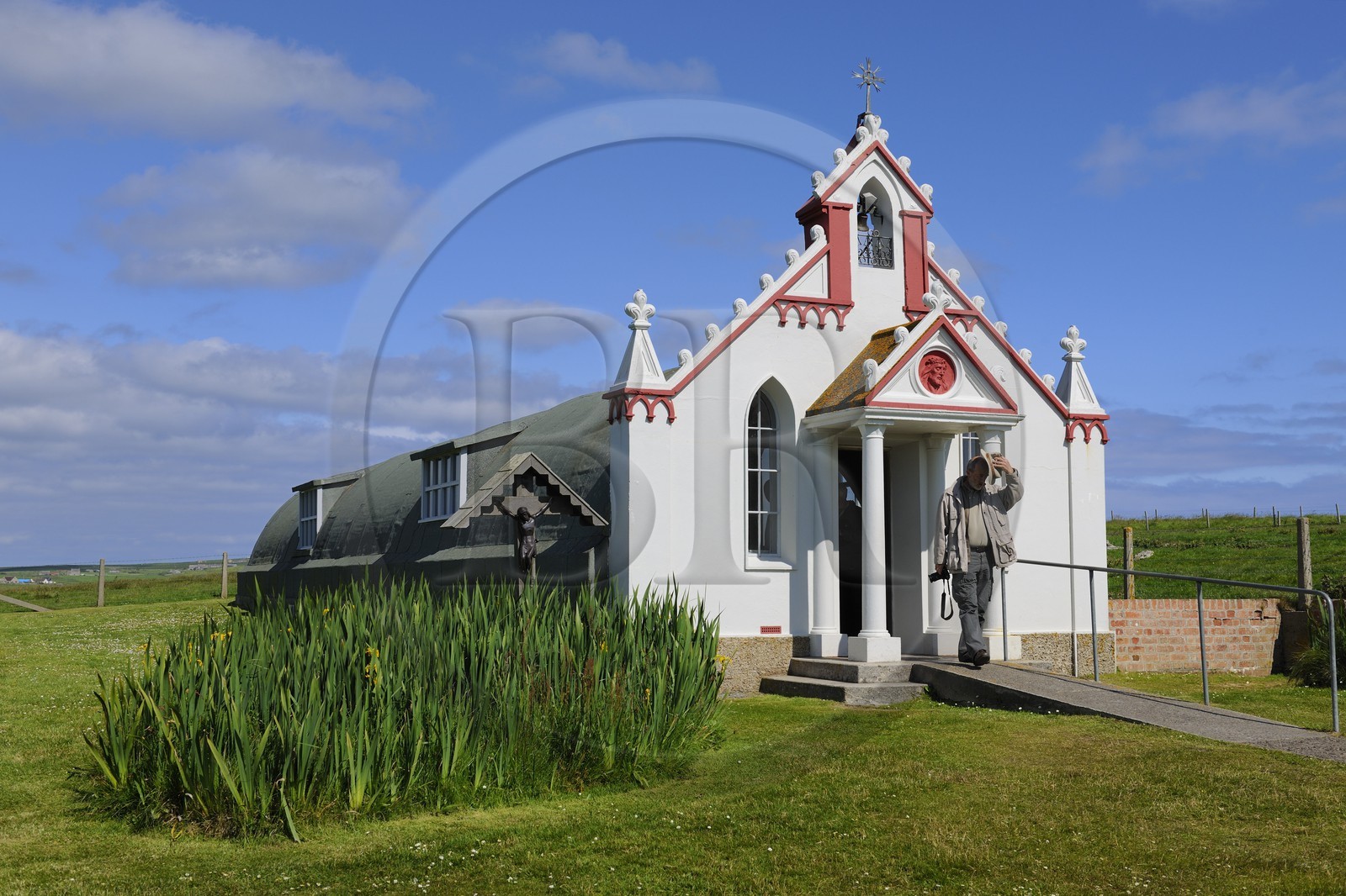 Royaume-Uni, Ecosse, Iles Orcades, Mainland à Lamb Holm, the Italien Chapel (la chapelle italienne) datant de la 2ème guerre mondiale