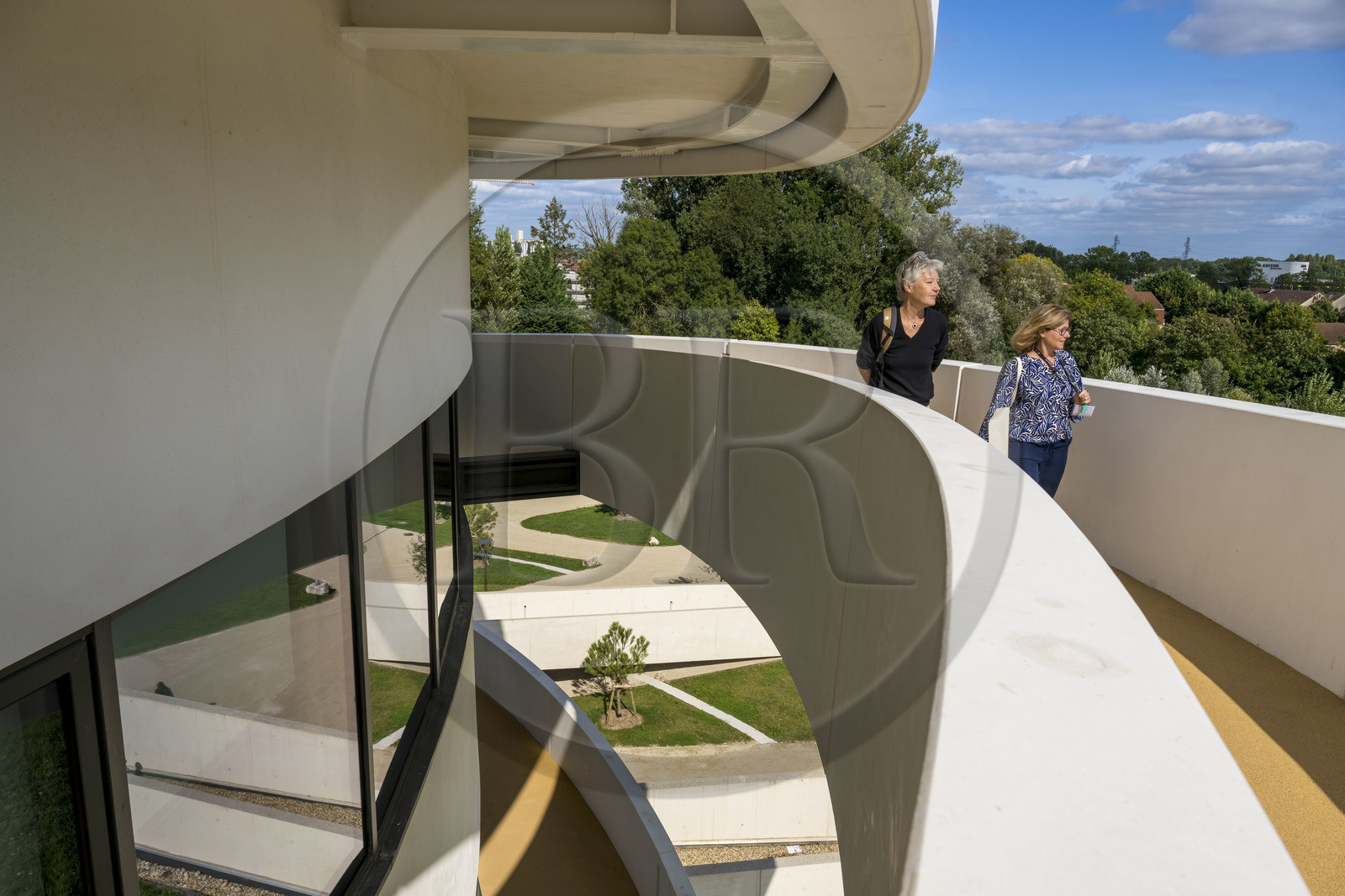 France, Côte-d'Or (21), les climats de Bourgogne classés Patrimoine Mondial de l'UNESCO, Beaune, la Cité des vins et climats de Bourgogne de l’agence Siz’-ix avec l’architecte Emmanuelle Andreani