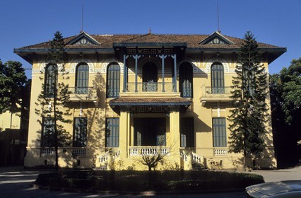 Vietnam, Hanoi, maison coloniale de l'