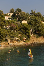 France, Var, côte des Maures, beach of Le Rayol Canadel sur Mer