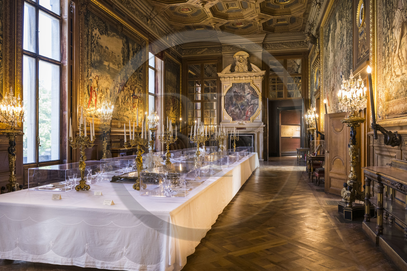 France, Oise (60), Chantilly, le chateau de Chantilly, le musée Condé, la Galerie des Cerfs