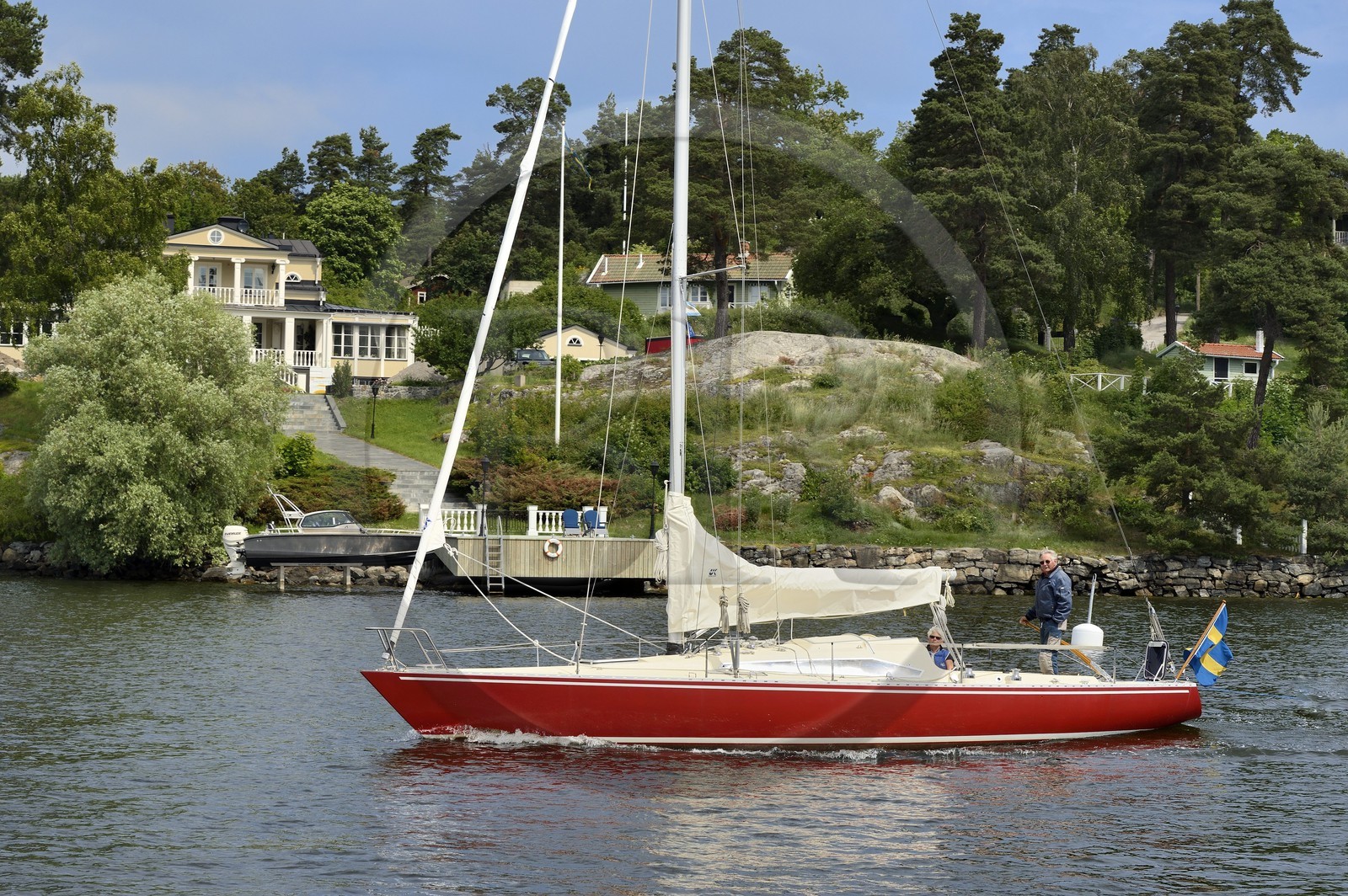 Suède, archipel de Stockholm, Lännerstasundet