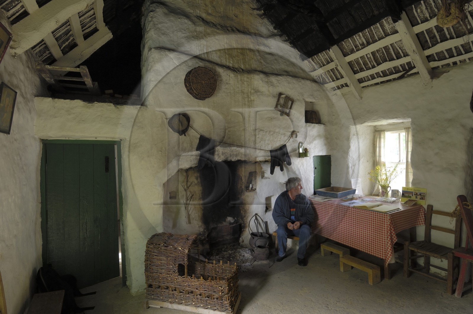 Republic of Ireland, County Galway, Aran Islands, Inishmaan, Teach Synge or John Millington Synge 's cottage (cottage where the writer and playwright Synge spent his summers from 1889 to 1902)