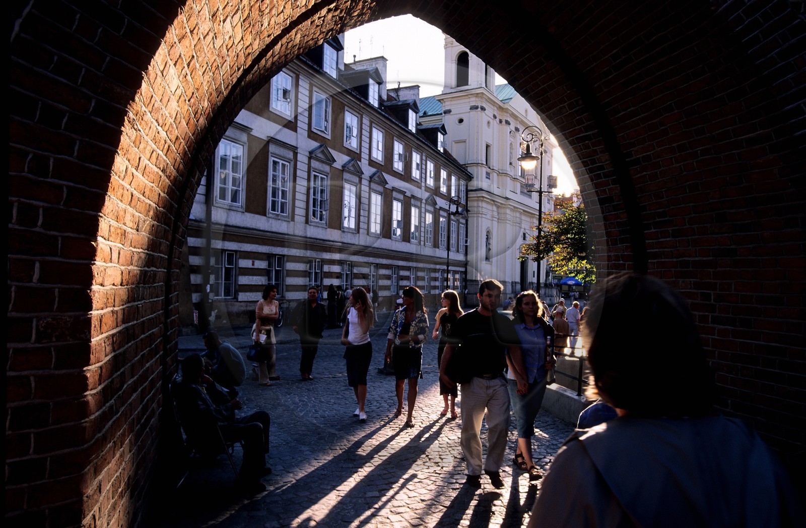 Poland, Warsaw, the barbican giving access to the old town