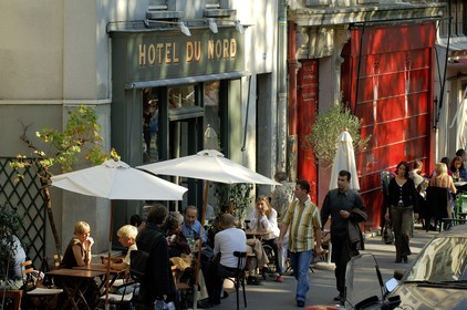 France, Paris (75), terrasse du caf