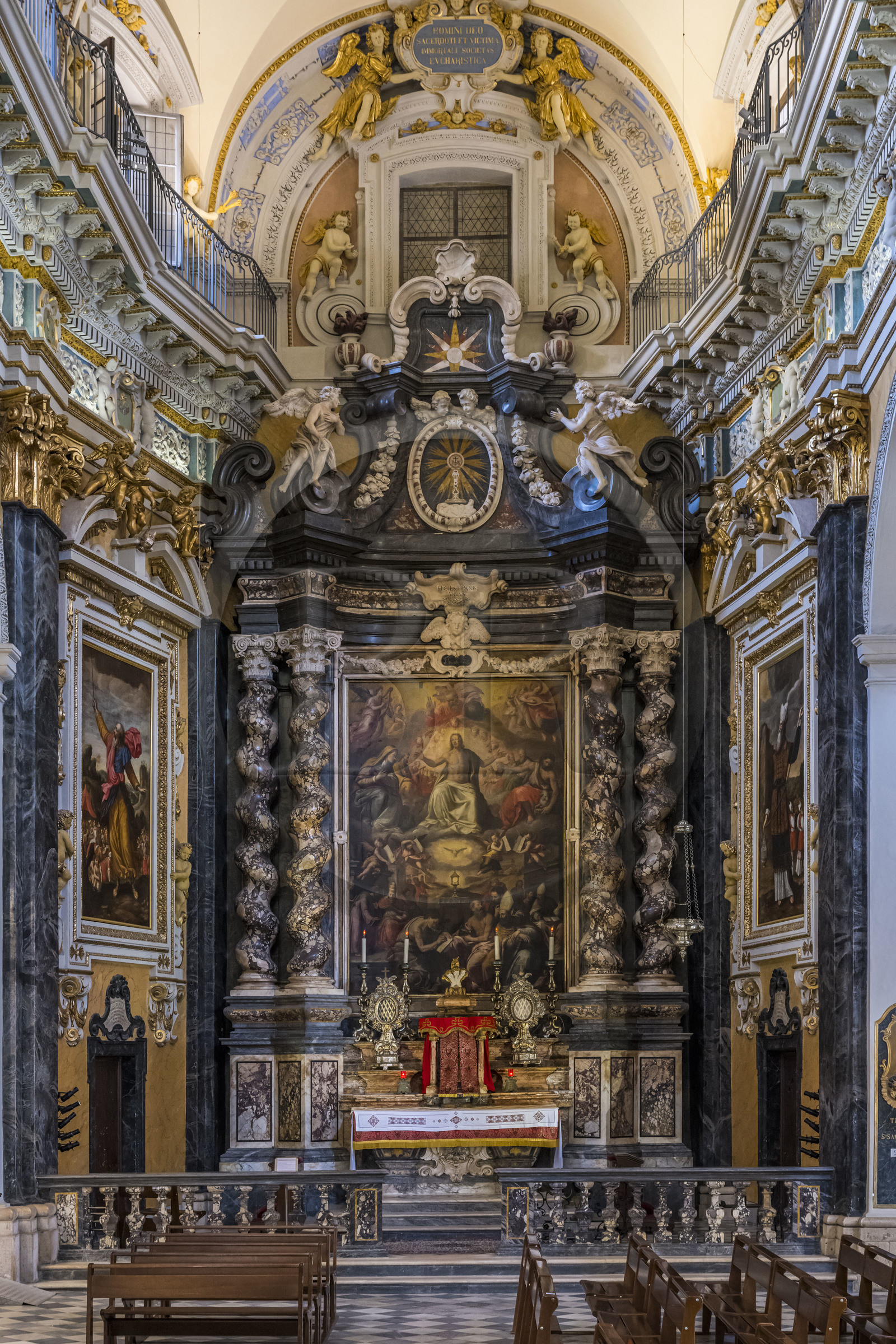 France, Alpes-Maritimes (06), Nice classée Patrimoine Mondial de l'UNESCO, le Vieux Nice, Cathédrale Sainte Réparate, chapelle du Saint-Sacrement