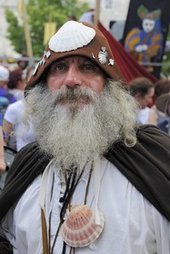 France, Seine et Marne (77), Les Médiévales de Provins, ville classée Patrimoine Mondial de l'UNESCO, pélerin de Saint-Jacques-de-Compostelle