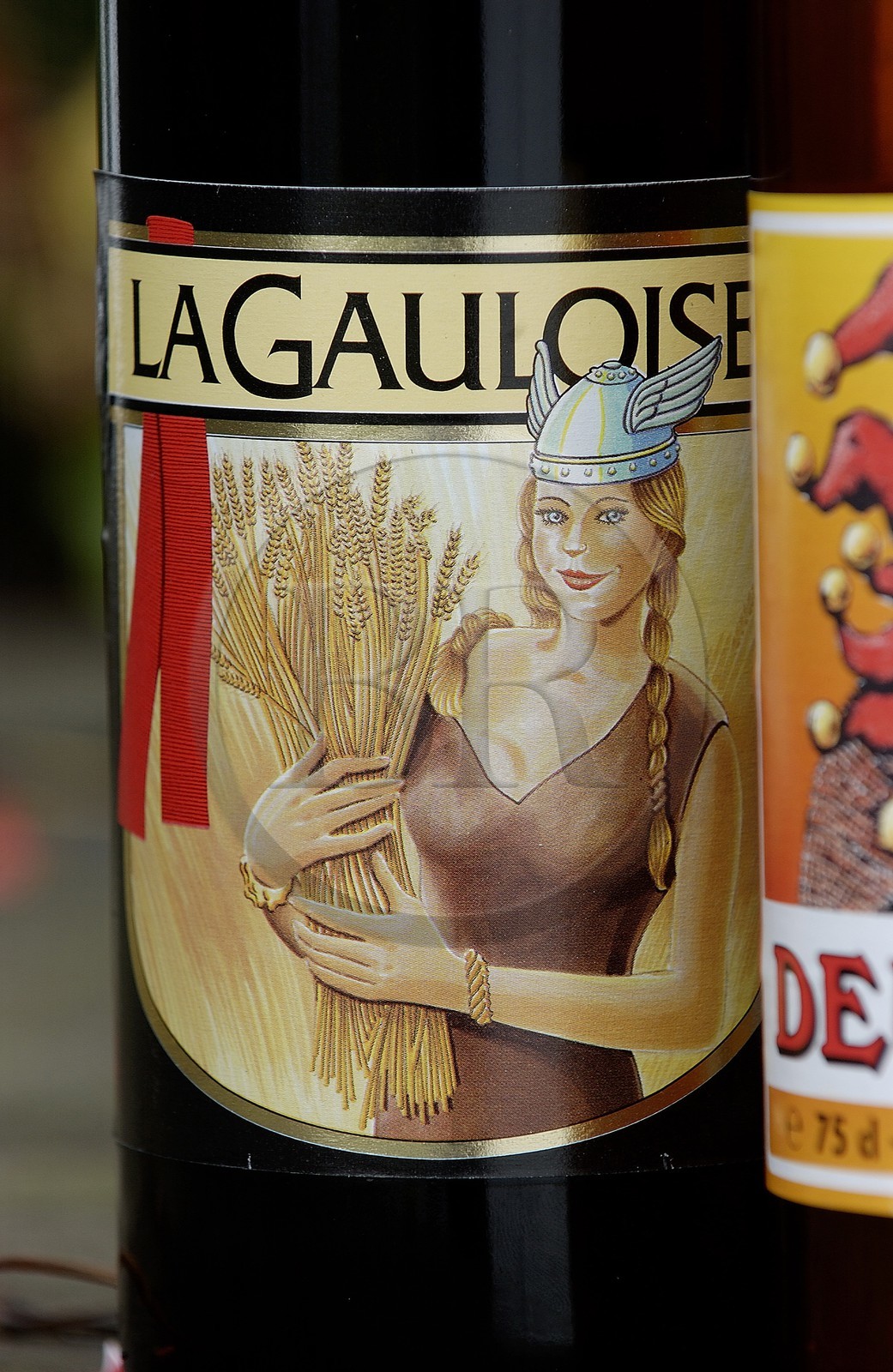 Belgique, Wallonie, province de Namur, ville de Purnode, brasserie du Bocq, bouteille de bière la gauloise