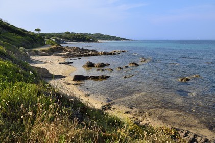 France, Var, Saint-Tropez, the coast towards Capon beach