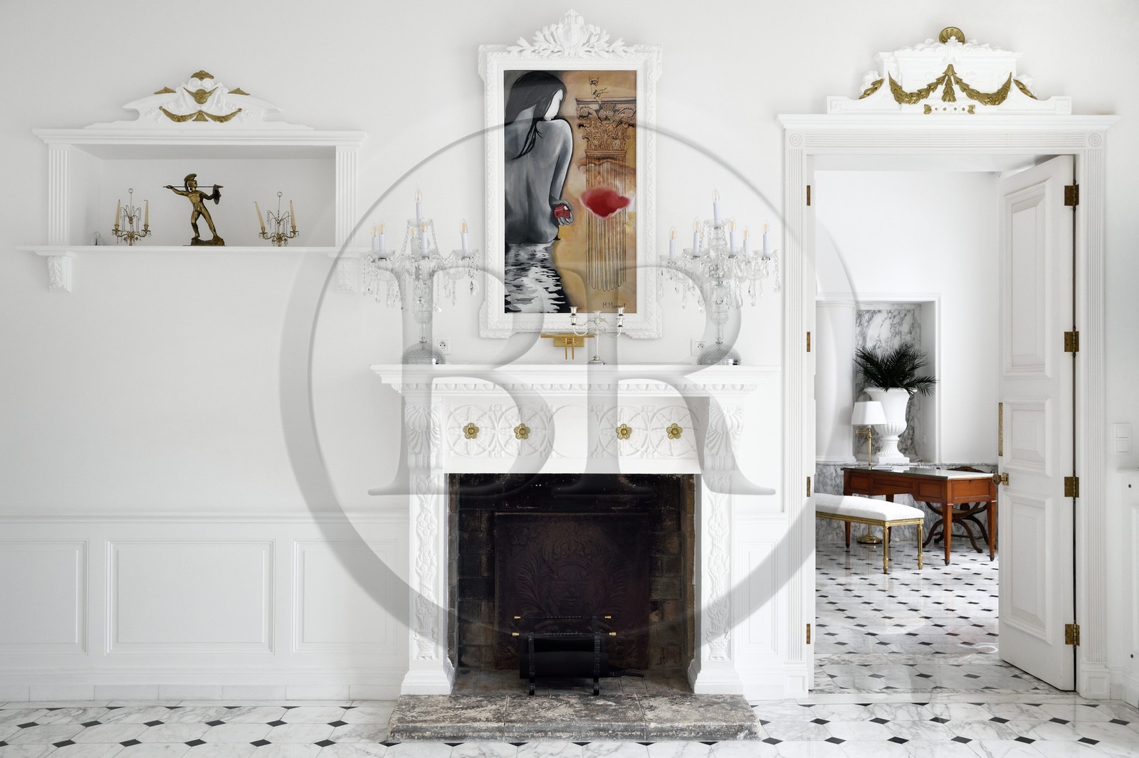 France, Alpes-Maritimes (06), Cannes, la villa Alabama puis Cornelia devenue maintenant la villa White House, construite par l'architecte Charles Baron en 1872