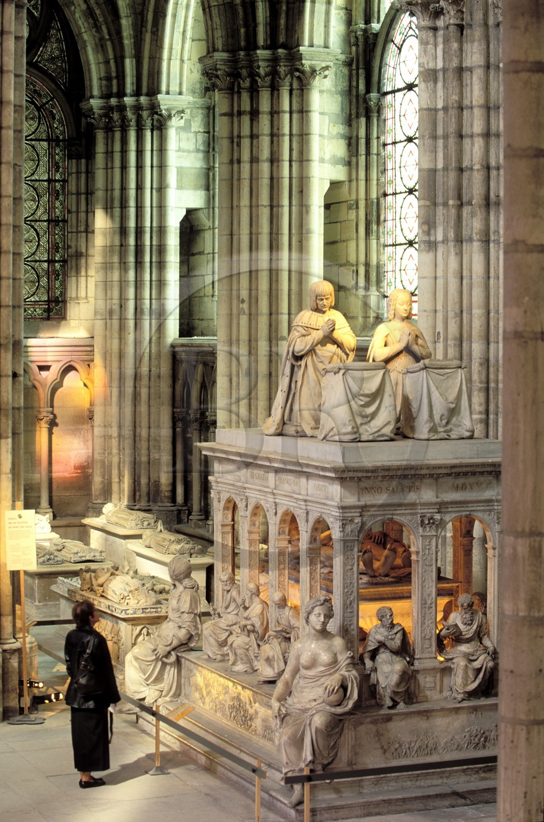 France, Seine-Saint-Denis (93), Saint-Denis, la basilique, mausolée de Anne de Bretagne et Louis XII