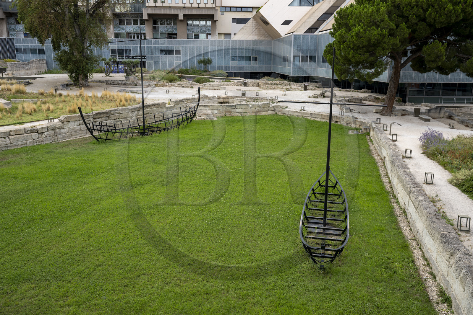 France, Bouches-du-Rhône (13), Marseille, quartier Belsunce, Centre Bourse, le musée d'histoire de Marseille, vestiges du port et du quai antique (vestiges grecs et romains)