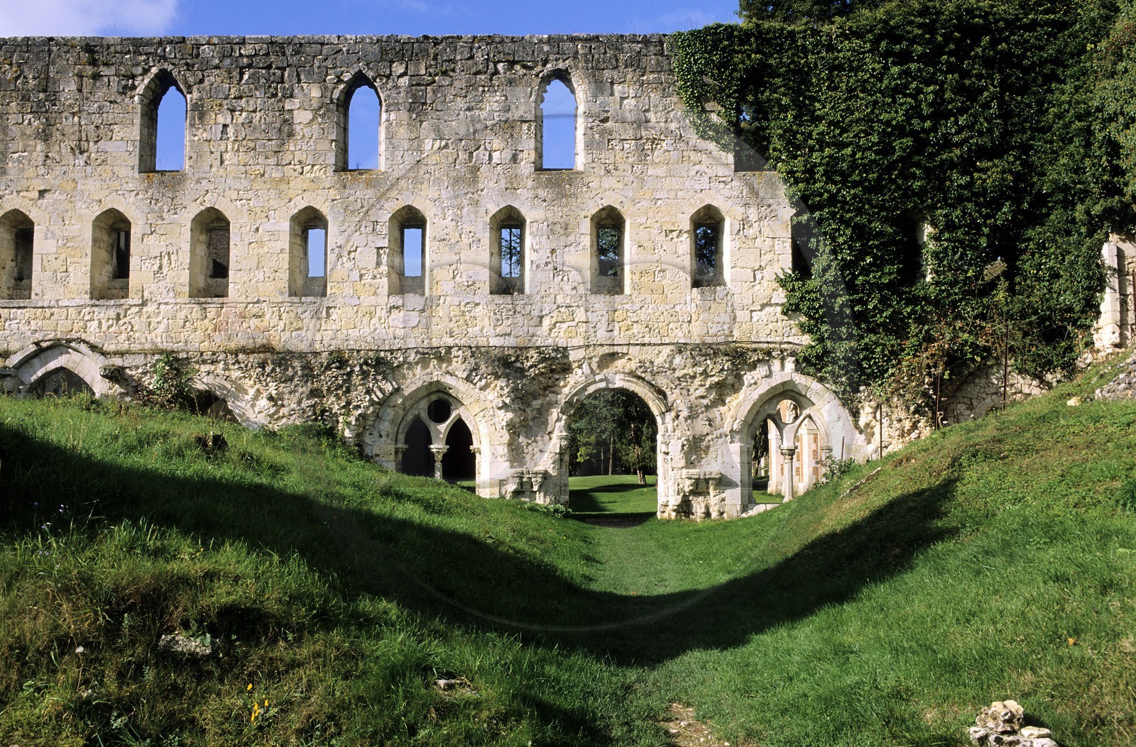 France, Eure (27), ruines de l' abbaye de Mortemer
