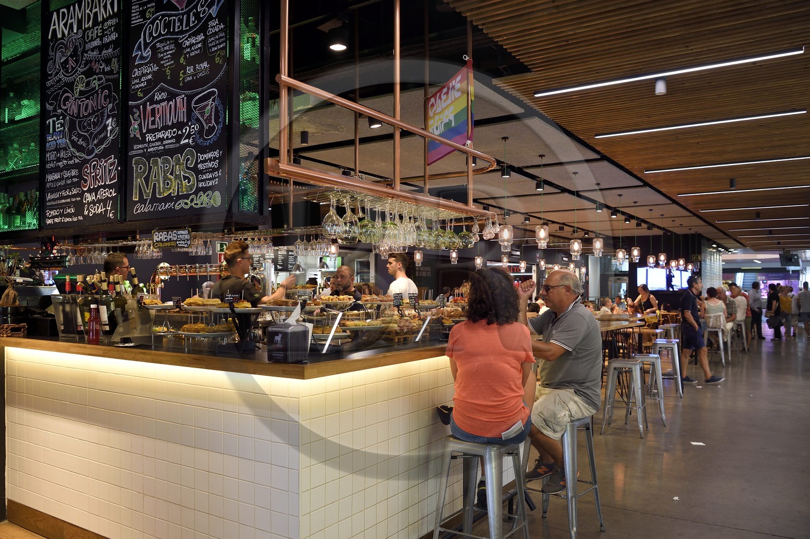 Spain, Basque Country, Biscay Province, Bilbao, the Ribera Market (mercado)