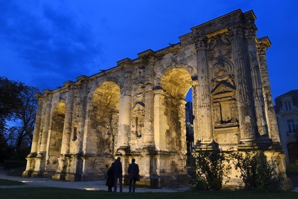 France, Marne (51), Reims, la Porte de Mars est le plus large arc du monde romain