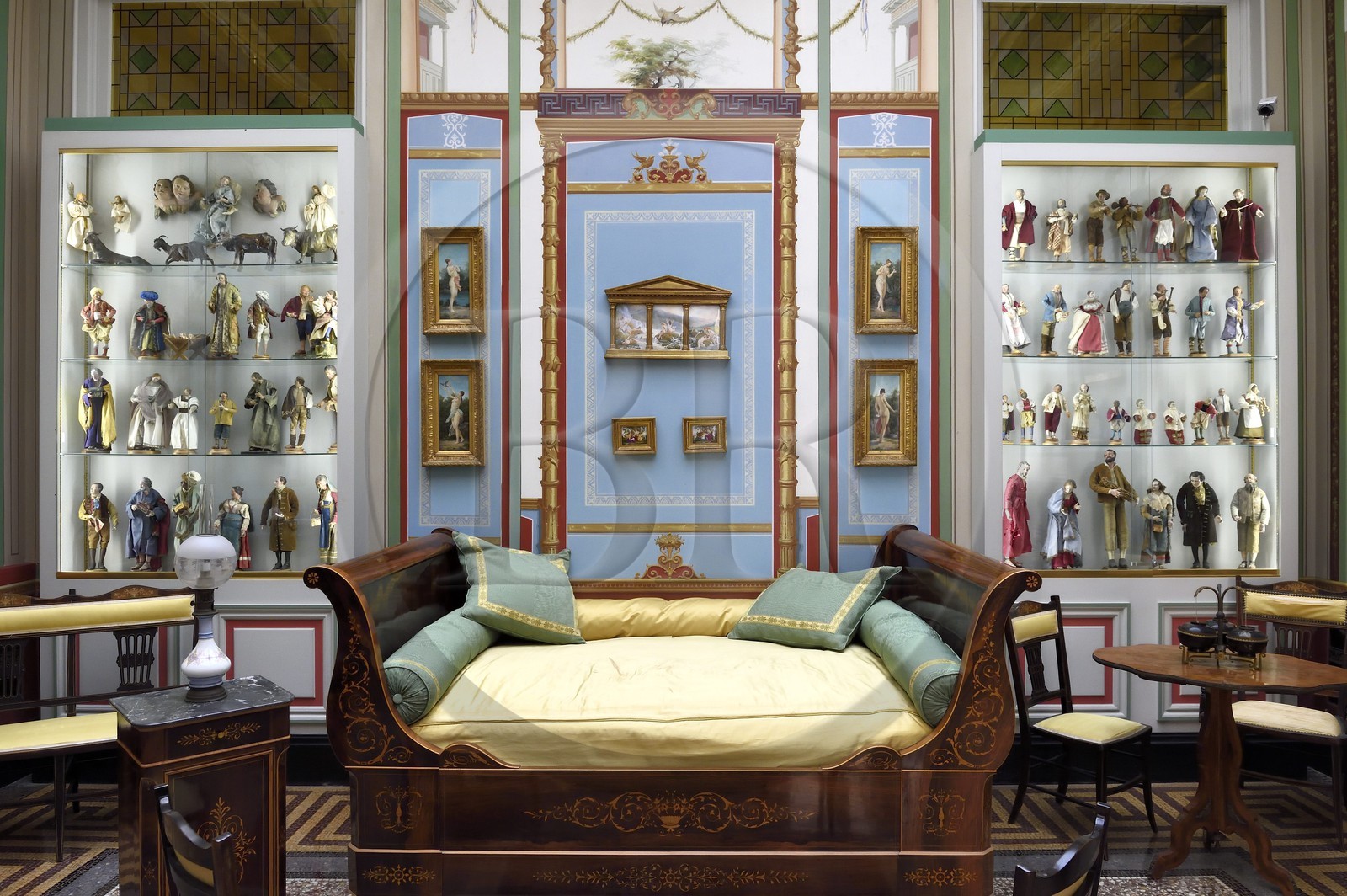 Principality of Monaco, Monaco, the Rock, the royal palace, Pompeian room