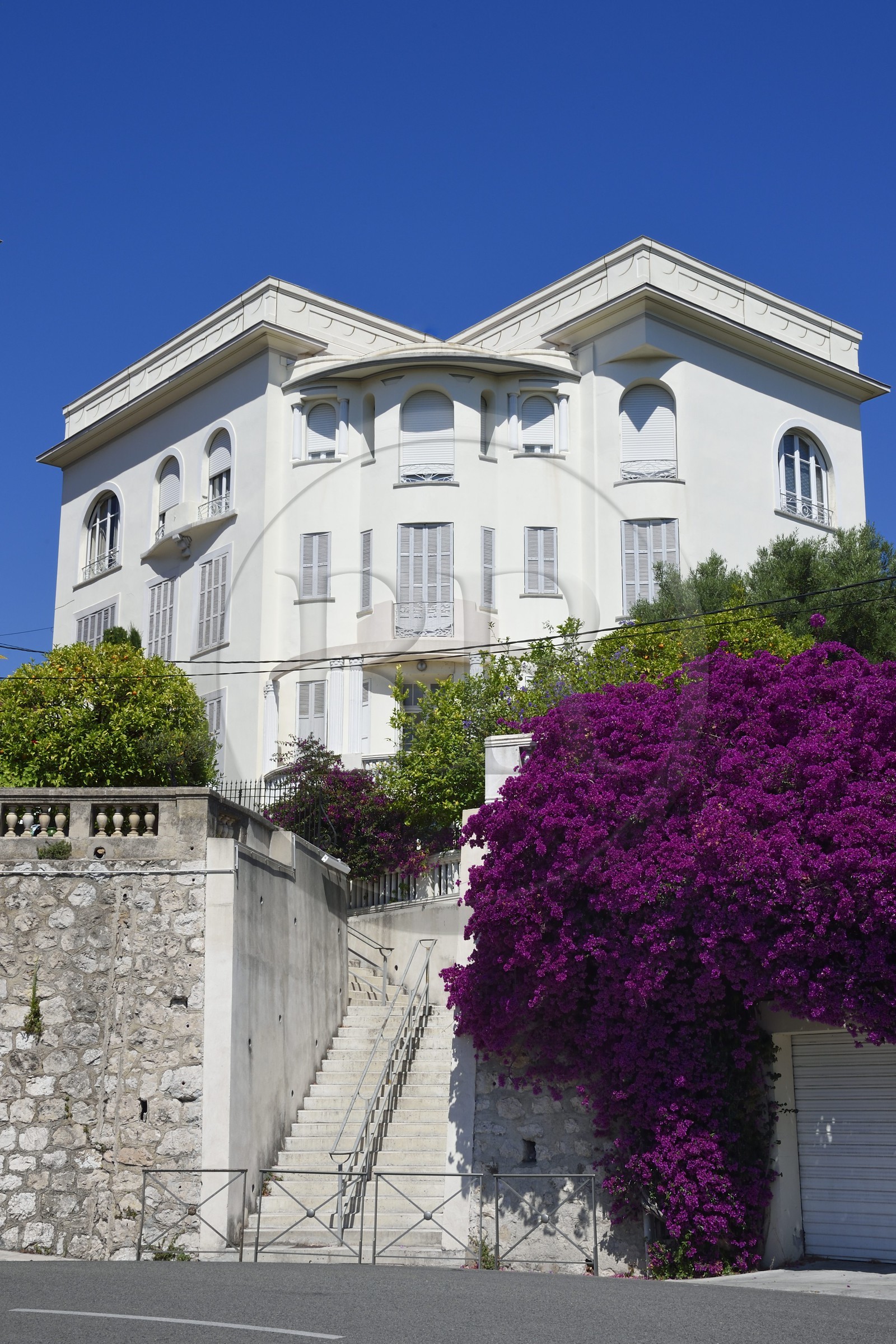 France, Alpes-Maritimes (06), Nice, villa l'Orientale de style Art Déco (1927) dans l'avenue  des Arènes de Cimiez