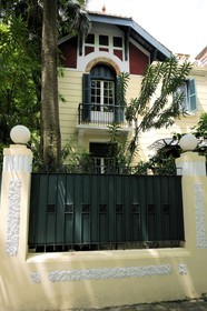 Vietnam, Hanoi, an old colonial style house