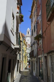 Portugal, Lisbonne, quartier de l'Alfama, rua Sao Miguel