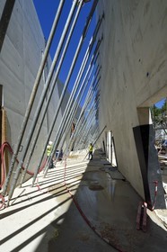 France, Dordogne (24), Montignac, chantier du futur Centre International de l'Art pariétal de Montignac-Lascaux (Lascaux 4)