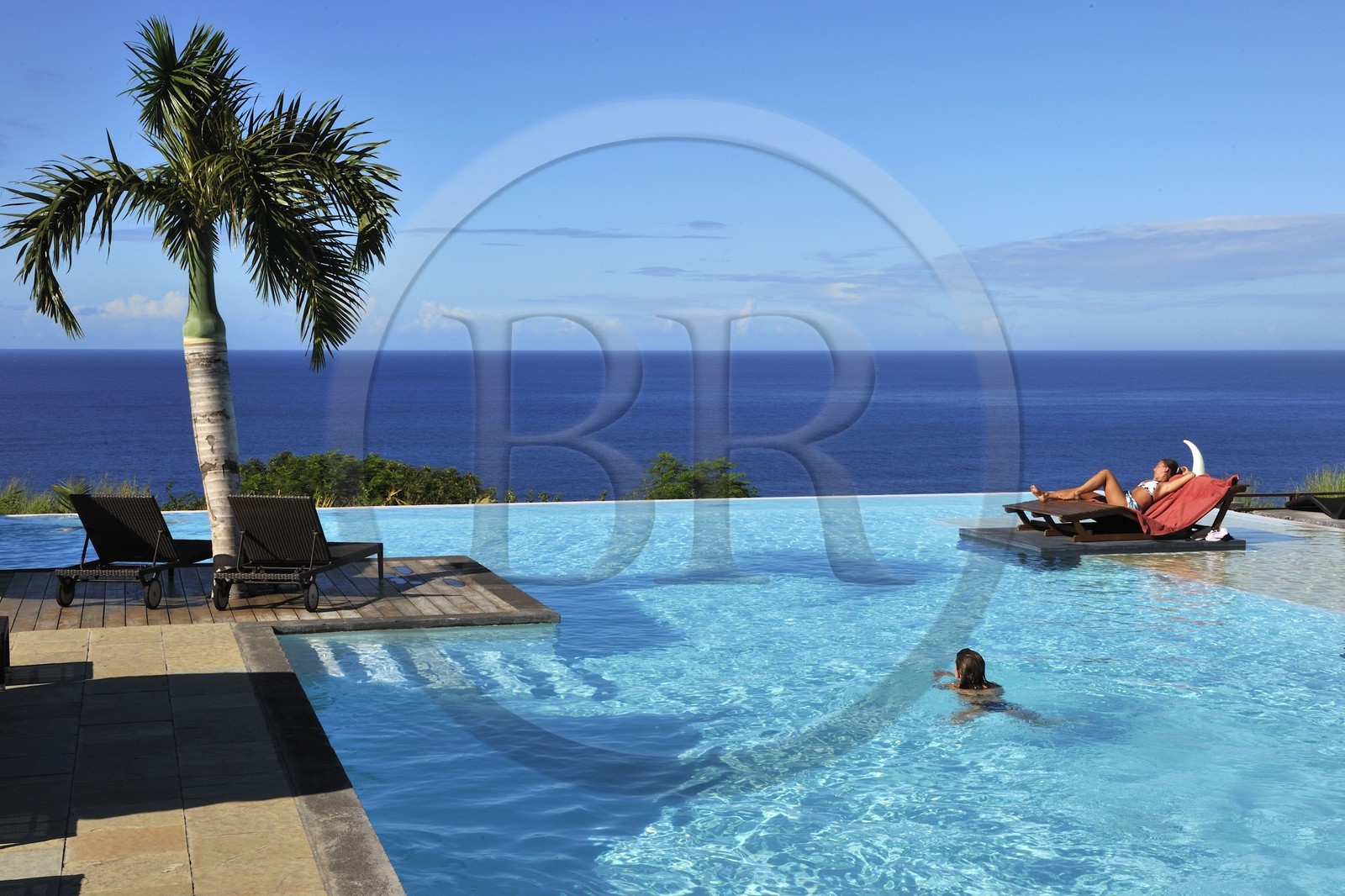 France, île de la Réunion, côte sud, Grande-Anse, hôtel Palm