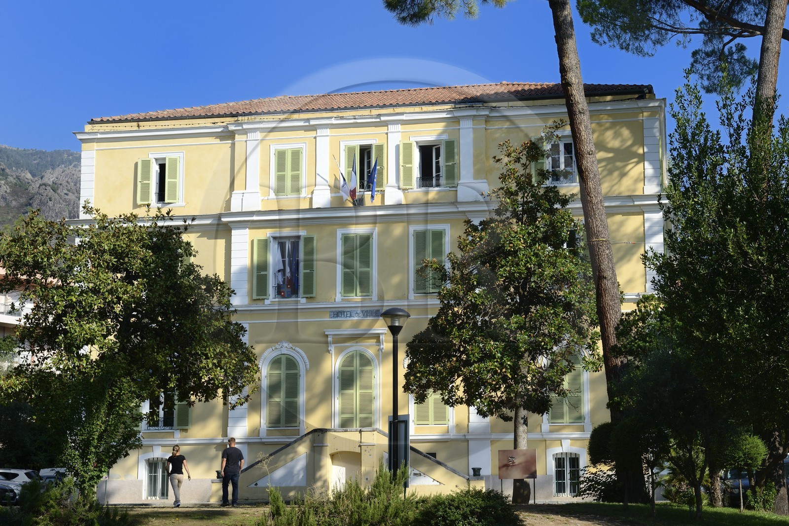 France, Haute-Corse (2B), Corte, l'Hôtel de ville