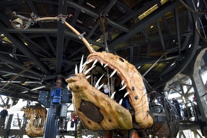 France, Loire-Atlantique, Nantes, les Machines de l'Ile, marine wold carousel