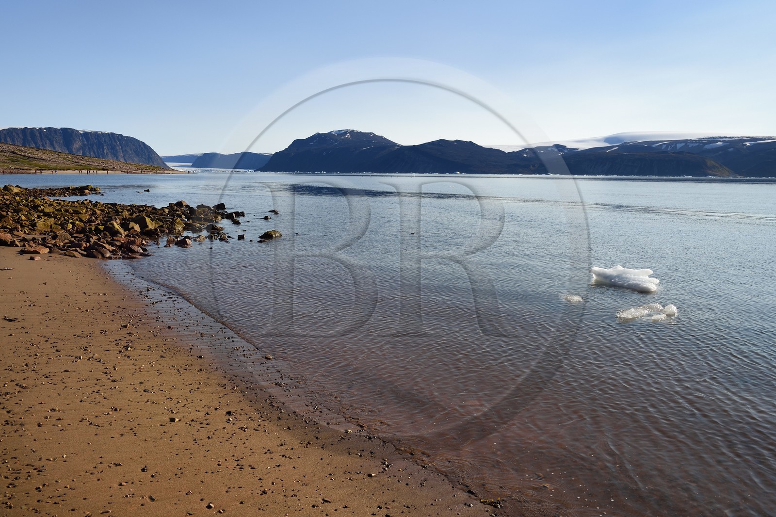 Groenland, cote Nord-Ouest, Murchison sound au nord de la baie de Baffin, Robertson fjord à Siorapaluk