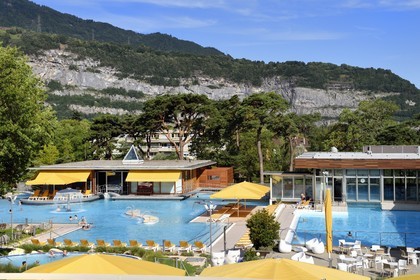 Switzerland, Canton of Vaud, Lavey-les-Bains, the Bains de Lavey thermal baths