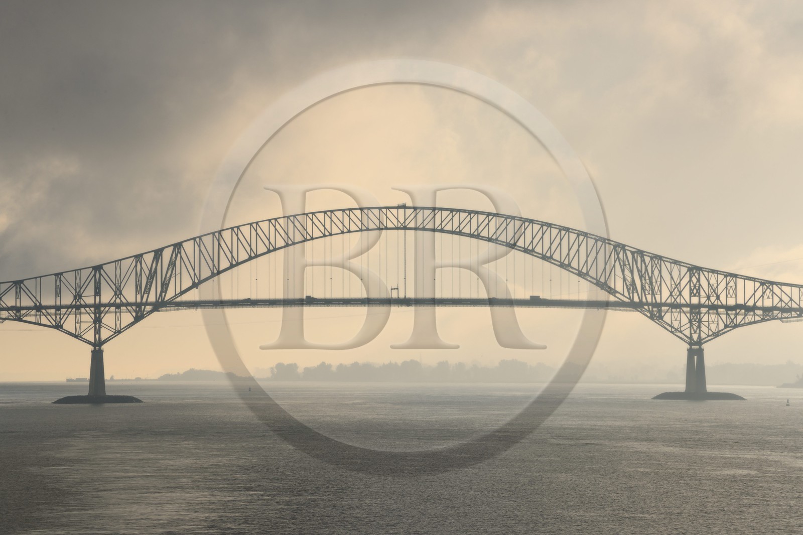 Canada, province de Québec, le pont sur le fleuve Saint-Laurent à Trois-Rivières