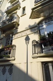 France, Allier (03), Vichy, Art Deco style building at 102 boulevard des Etats-Unis