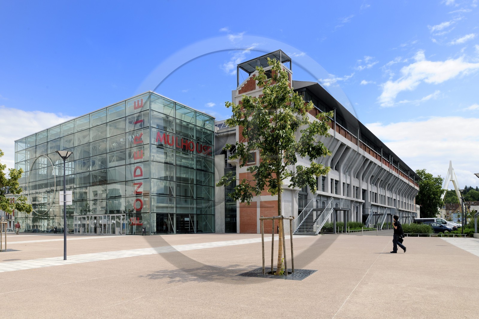 France, Haut-Rhin (68), Mulhouse, La Fonderie, université de Haute Alsace, Faculté des Sciences économiques sociales et juridiques, Centre Rhénan d'archives et de recherches économique et futur Centre d'Art International