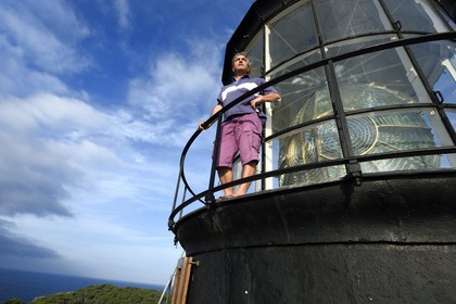 France, Var (83), Iles d'Hyères, parc national de Port Cros, Ile de Porquerolles, le phare de Porquerolles