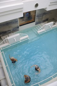 France, Vosges (88), Contrexéville, thermes de Contrexéville (Groupe Eurospa), la piscine