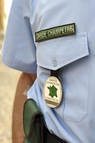 France, Alpes-Maritimes, Contes, rural policeman
