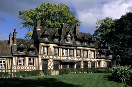 France, Eure (27), Lyons-la-Forêt, labellisé Les Plus Beaux Villages de France, une maison à colombage