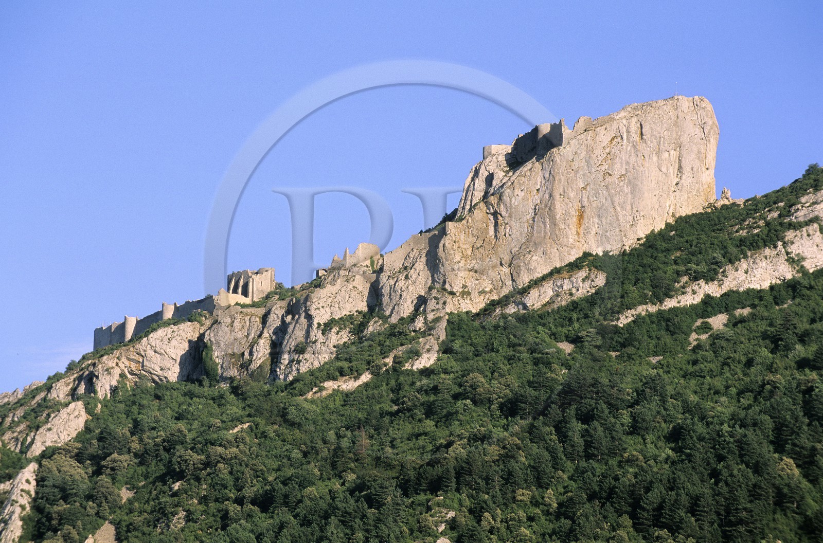 France, Aude (11), château cathare de Peyrepertuse