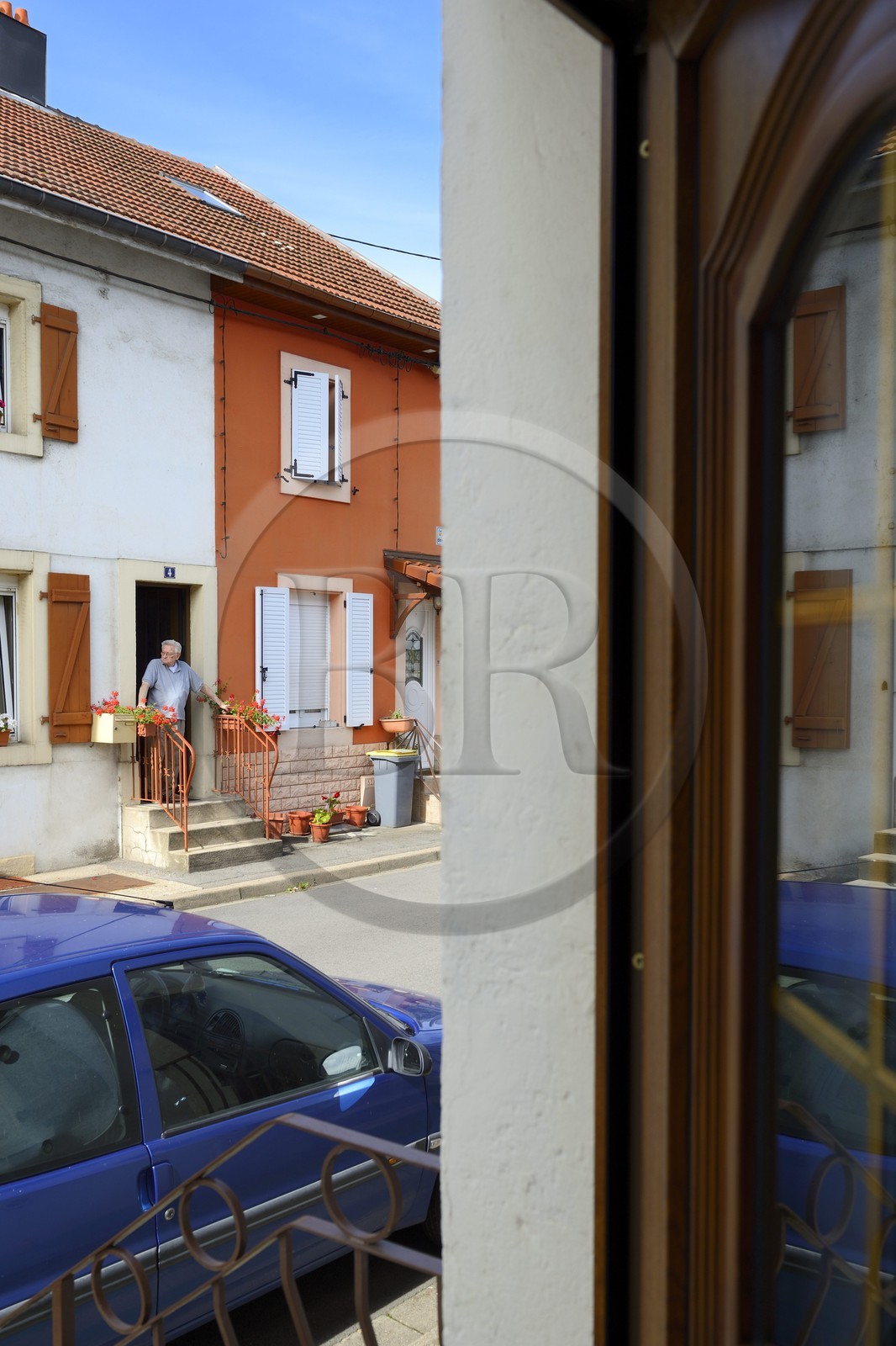 France, Moselle, Fensch Valley, the la rue des Alliés in the workers' housing estate of Knutange